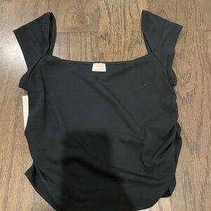 Aritzia Wilfred Radiant Top Black